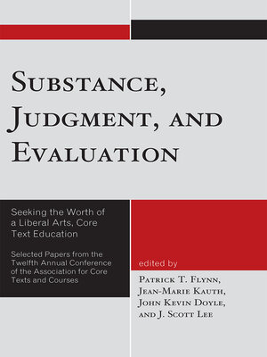 cover image of Substance, Judgment, and Evaluation